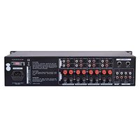 12-Channel Wireless Bluetooth Power Amplifier - 6000W Rack Mount Multi Zone Sound Mixer Audio Home Stereo Receiver Box System w/RCA, USB, AUX - for Speaker, PA, Theater, Studio/Stage - Pyle PT12050CH