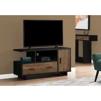 TV Stand/ 48 Inch/ Console/ Media Entertainment Center/ Storage Cabinet/ Drawers/ Living Room/ Bedroom/ Laminate/ Black/ Brown/ Contemporary/ Modern