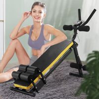 Ainfox Abdominal Trainer AB Workout Equipment Adjustable Multifunctional - Yellow
