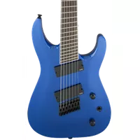 Jackson X Series Soloist Arch Top SLAT7 MS Electric Guitar. Laurel FB, Multi-Scale, Metallic Blue