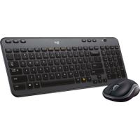Logitech - MK360 Full-size Wireless Scissor Keyboard and Mouse - Black