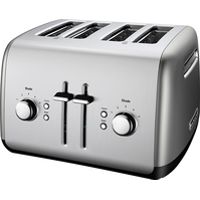KitchenAid - KMT4115CU 4-Slice Wide-Slot Toaster - Contour Silver