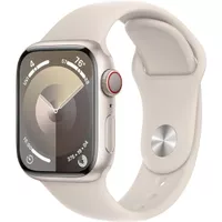Apple Watch Series 9 GPS + Cellular 41mm Aluminum Case with Starlight Sport Band (Small/Medium) - Starlight