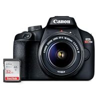 Canon EOS Rebel T100 DSLR Camera with EF-S 18-55mm f/3.5-5.6 III Lens, 18MP APS-C CMOS Sensor, Built-in Wi-Fi, Optical Viewfinder, Impressive Images & Full HD Videos