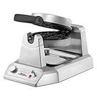 Waring Commercial WW180X Heavy Duty Single Belgian Waffle Maker, Coated Non Stick Cooking Plates, Produces 25 waffles per hour, 120V, 1200W, 5-15 Phase Plug