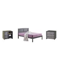 Twin Bed with Case Goods - Twin - Bed,3 Drawer Chest, 2 Drawer Chest