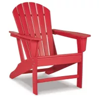 Red Sundown Treasure Adirondack Chair