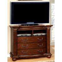 Vayne Traditional 47-inch Cherry 3-Drawer Media Chest by Furniture of America - Cherry