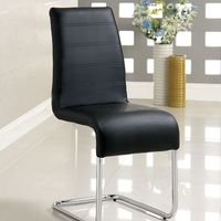 Contemporary Black Side Chair (2/CTN)