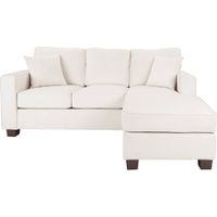 OSP Home Furnishings - Russell L-Shape Sectional Sofa - White