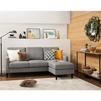 Dorel Living Kaci Grey Sectional Sofa - Sectional sofa, grey