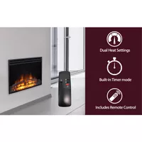 25-In. Freestanding 5116 BTU Electric Fireplace Insert with Remote Control