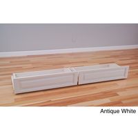 Clay Alder Home Dent Full Size Futon Storage Drawers - Antique White