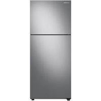 Samsung - 15.6 cu. ft. Top Freezer Refrigerator with All-Around Cooling - Stainless steel