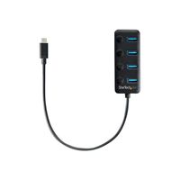 StarTech.com 4-Port USB-C Hub - 4x USB-A Ports - Individual On/Off Switches - hub - 4 ports