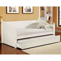 Furniture of America Cornelia Cottage Style Trundle Daybed - White