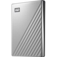 WD - My Passport Ultra 1TB External USB 3.0 Portable Hard Drive with Hardware Encryption - Silver