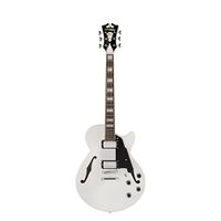 D'Angelico Premier SS Semi-Hollow Electric Guitar w/ Stop-Bar Tailpiece - White
