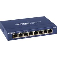 NETGEAR - 8-Port 10/100/1000 Gigabit Ethernet Unmanaged Switch - Blue