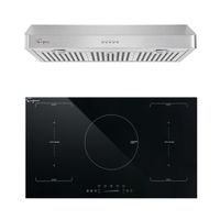 2 Piece Kitchen Appliances Packages Including 36" Induction Cooktop and 36" Under Cabinet Range Hood - 36"