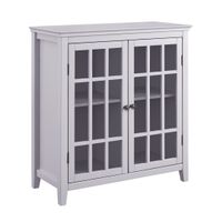 Landreth Double Door Cabinet Grey