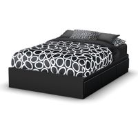 South Shore Lounge Full Mates Bed - Pure Black