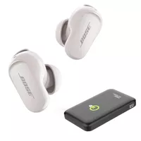 Bose QuietComfort Earbuds II, Soapstone With Portable Power Bank