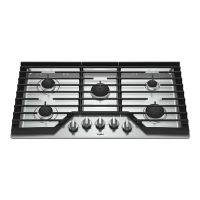 Whirlpool 36" Stainless Steel Gas Cooktop&#xa0;with Ez-2 Hinged Cast-iron Grates