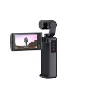 MOZA Moin Pocket - Handheld Gimbal Stabilizer with 2.45-inch HD Touch Rotary Screen 4K/60 fps Camera, 1/2.3" CMOS, 1200MP Photo,Pocket-Sized,Glamour Effects, YouTube TikTok Video Vlog