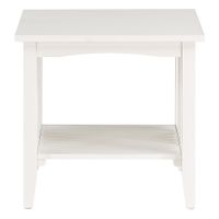 OSP Home Furnishings - Sierra Mission End Table - White Finish