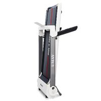 Folding Treadmill for Home with 4 Inch LCD Display and Pulse Monitor - White
