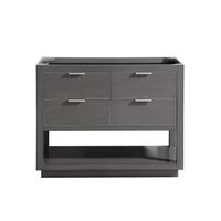 Avanity Allie 42 in. Vanity Only in Twilight Gray with Matte Gold or Brushed Silver Trim - Twilight Gray with Silver Hardware