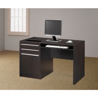 Coaster Furniture Halston Cappuccino Rectangular Connect-it Office Desk - White