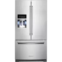 KitchenAid - 27 Cu. Ft. French Door Refrigerator with External Water and Ice Dispenser - Stainless Steel
