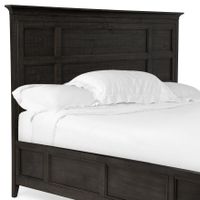 Westley Falls Relaxed Traditional Graphite Queen Panel Bed Headboard - King