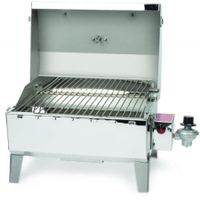 Camco 58145 Stainless Steel Portable Propane Gas Grill with Storage Bag