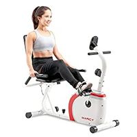 Marcy Recumbent Exercise Bike with Magnetic Resistance and Pulse Sensor NS-908R