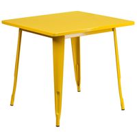 Metal Indoor Table - Yellow