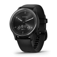 Garmin vivomove Sport 40mm Smart Watch, Black with Silicone Band