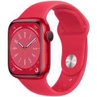 Apple Watch Series 8 Gps & Cellular 41mm Product(red) Aluminum Case With M/l Product(red) Sport Band