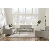 Coaster Furniture Glenmark Taupe 2-piece Track Arm Living Room Set - Taupe - 2 Piece