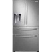 Samsung - 28  cu. ft. 4-Door French Door Refrigerator with FlexZone\u0019 Drawer - Fingerprint Resistant Stainless Steel