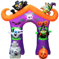 10.5-ft. Prelit Inflatable Haunted House...