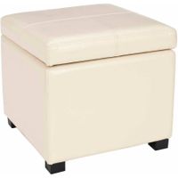 Safavieh Madison Bicast Leather Upholstered Square Ottoman, Multiple Colors