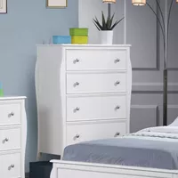 Dominique 4-drawer Chest White