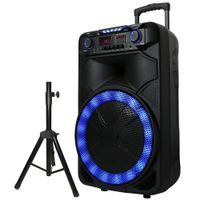 Supersonic 15 inch Portable Bluetooth Speaker with Stand (Model: IQ-6115DJBT)