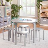 Nordic Table and Chairs Set - Grey