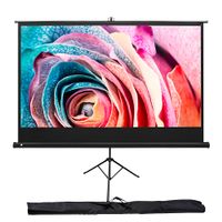 Kodak - 100 in. Portable Projector Screen, Adjustable Projection Screen with Tripod Stand & Carry Bag - White