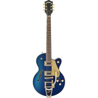 Gretsch G5655TG Electromatic Center-Block Jr. Single-Cut Electric Guitar with Bigsby and Gold Hardware, 22 Frets, Laurel Fingerboard, Azure Metallic