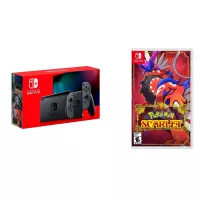 Nintendo - Switch 1.1 (Gray) + Pokemon Scarlet BUNDLE